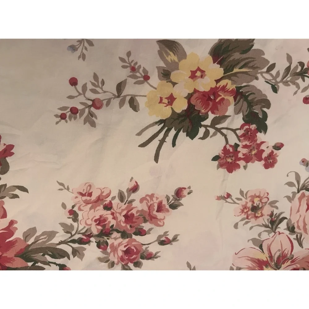 VTg. RALPH LAUREN PETTICOAT FLORAL CORAL CINNAMON (1) STANDARD PILLOWCASE 15X30